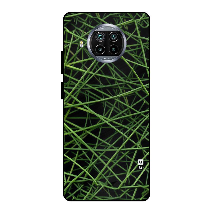 Green Lines Metal Back Case for Mi 10i