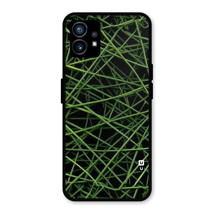 Green Lines Metal Back Case for Nothing Phone 1