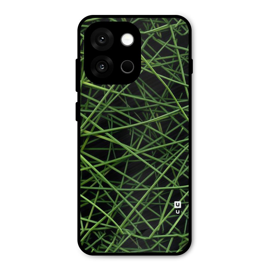 Green Lines Metal Back Case for OnePlus 13s