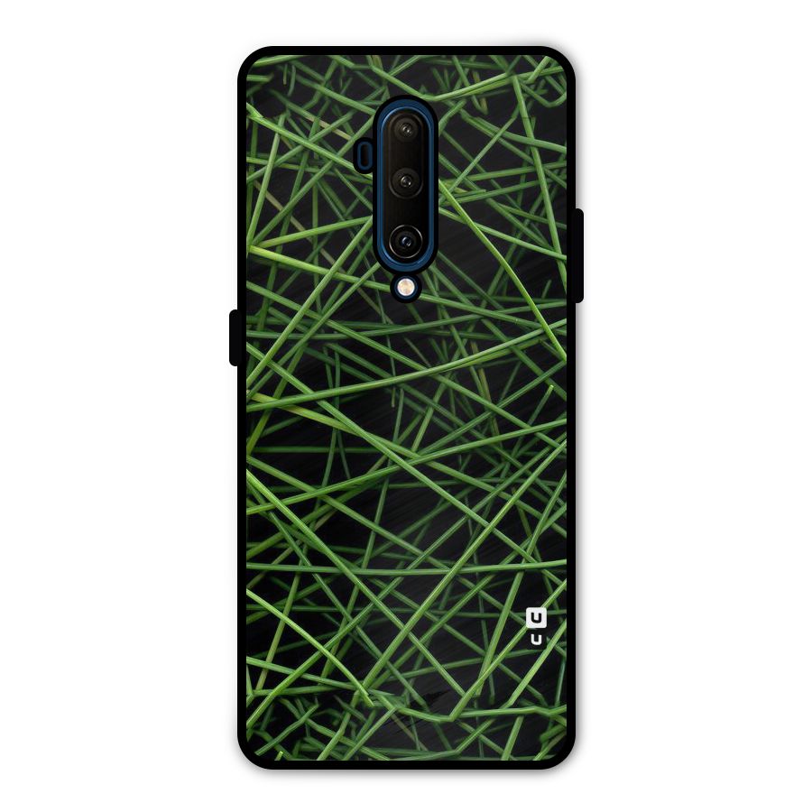 Green Lines Metal Back Case for OnePlus 7T Pro