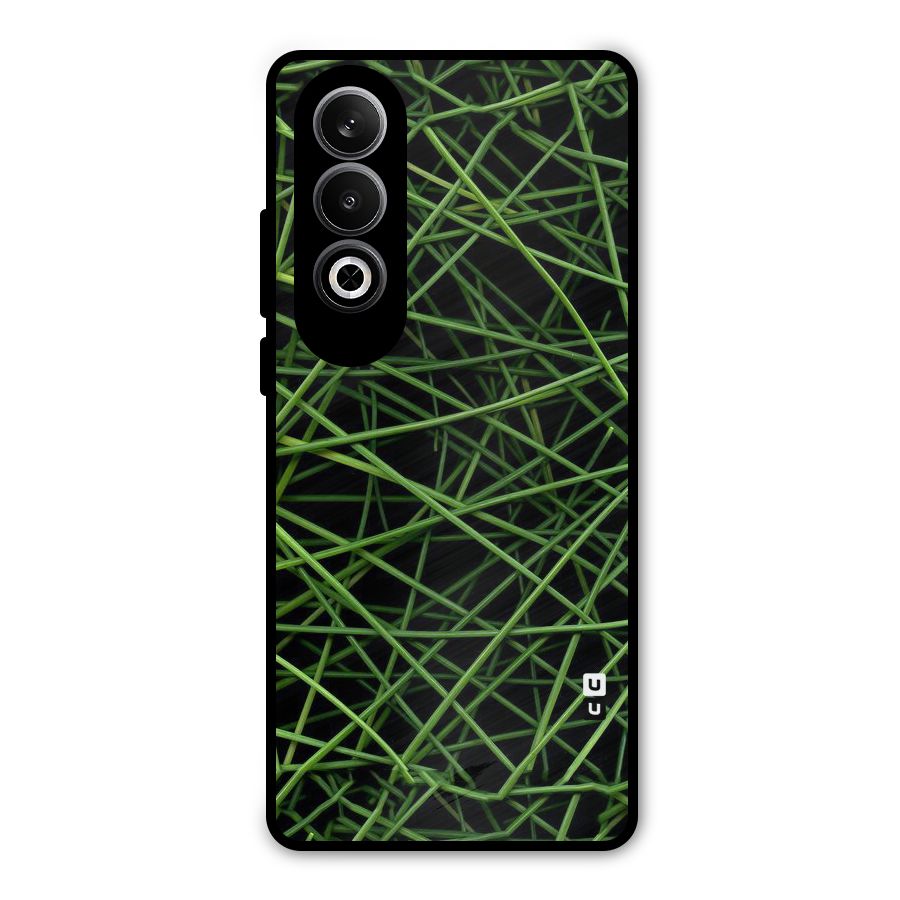 Green Lines Metal Back Case for OnePlus Nord CE4