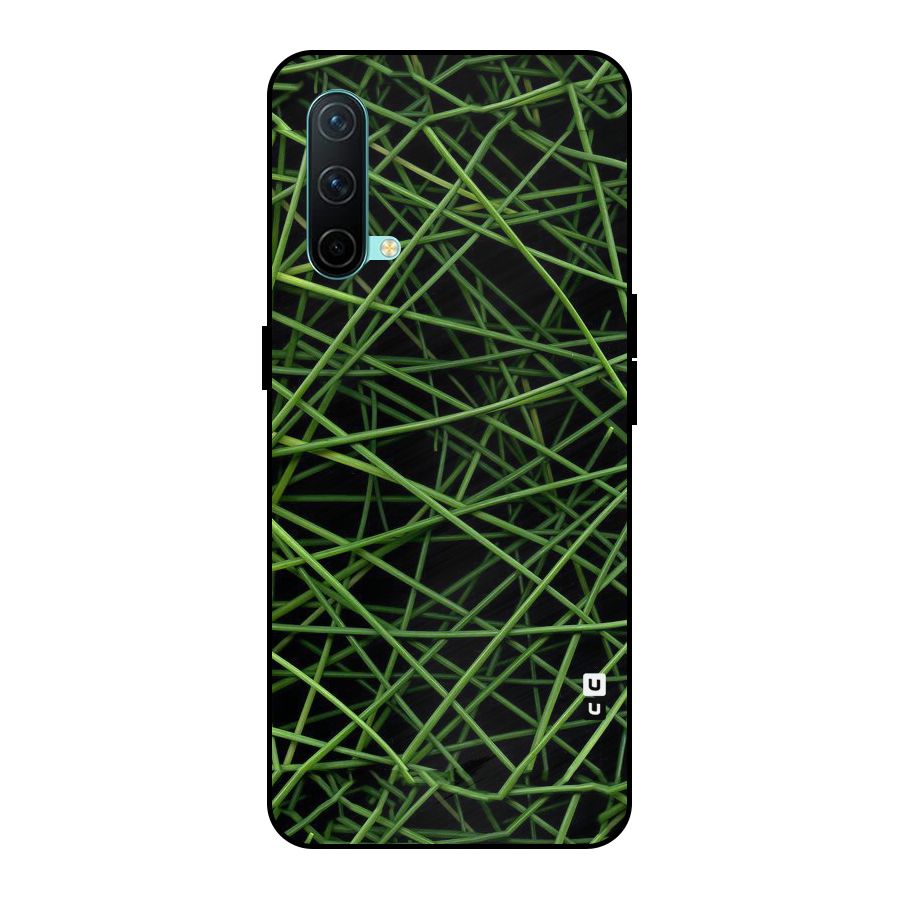 Green Lines Metal Back Case for OnePlus Nord CE 5G