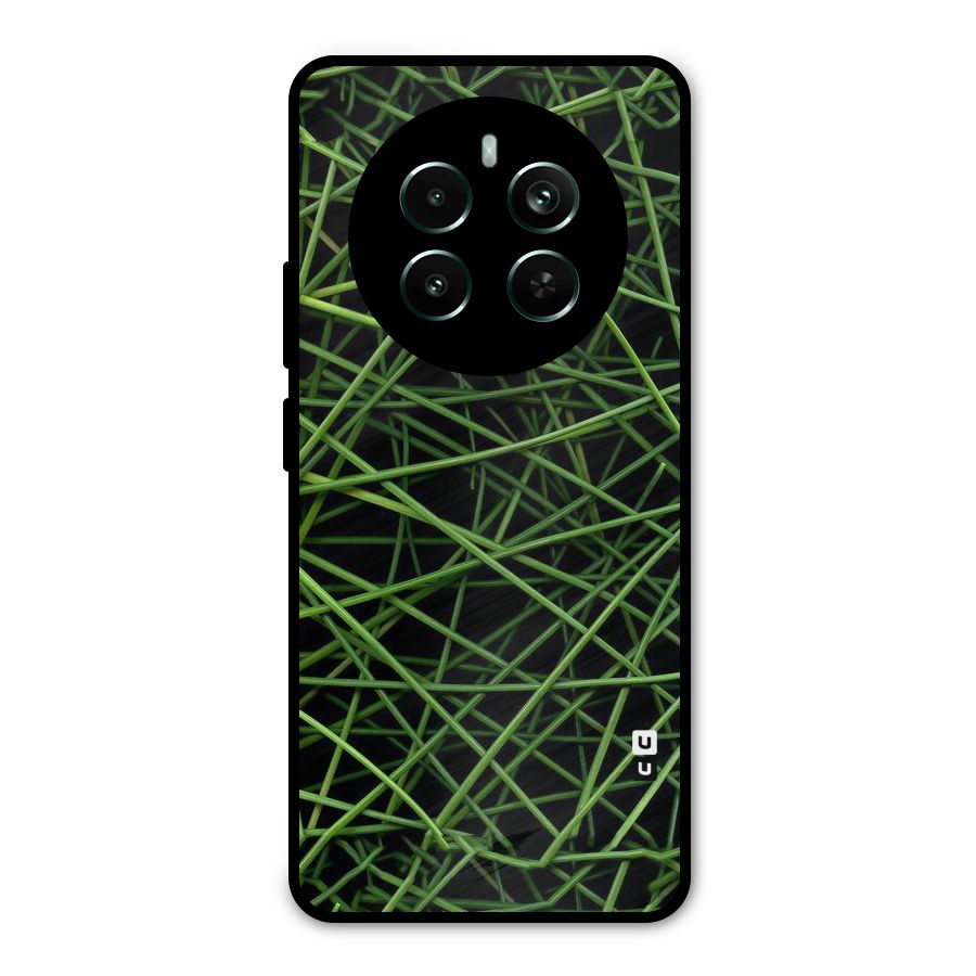 Green Lines Metal Back Case for Realme Narzo 70 Pro