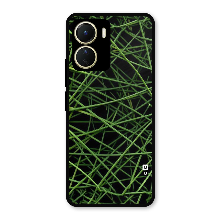 Green Lines Metal Back Case for Vivo Y56