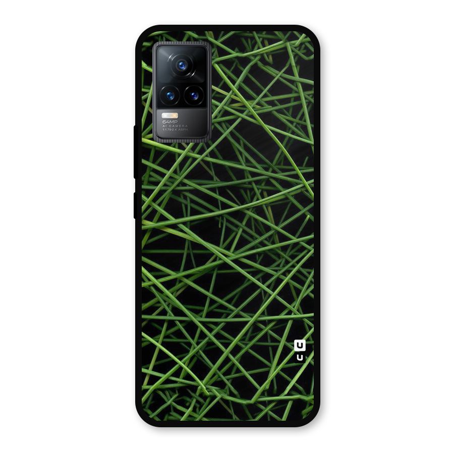 Green Lines Metal Back Case for Vivo Y73
