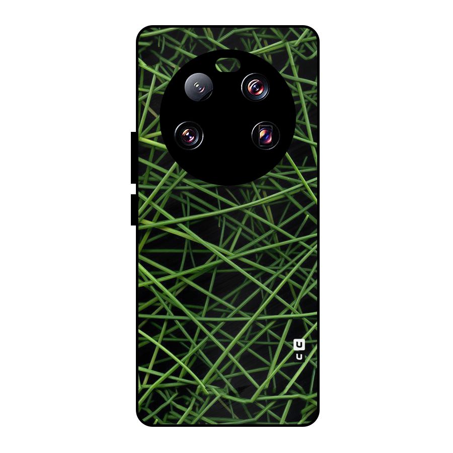 Green Lines Metal Back Case for Xiaomi 13 Ultra