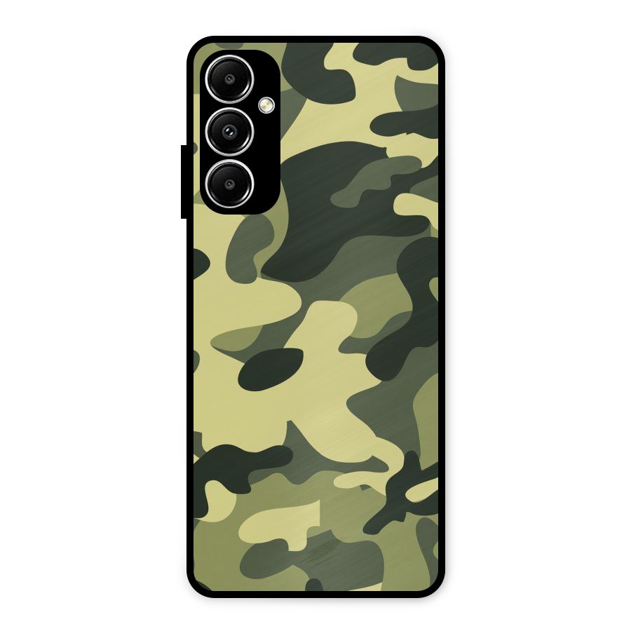 Green Military Pattern Metal Back Case for Galaxy A05s