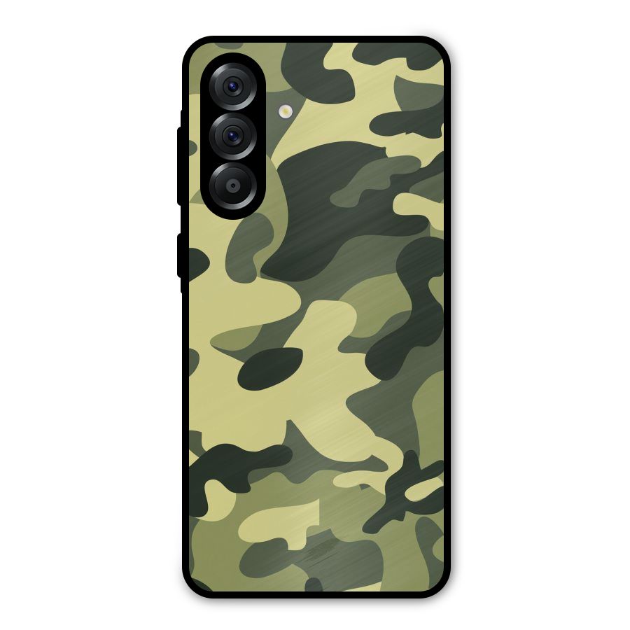 Green Military Pattern Metal Back Case for Galaxy A36