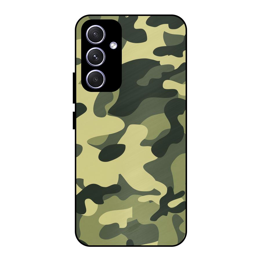 Green Military Pattern Metal Back Case for Galaxy A54