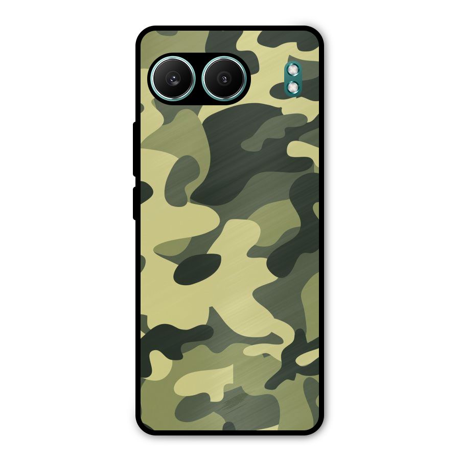 Green Military Pattern Metal Back Case for OnePlus Nord 4