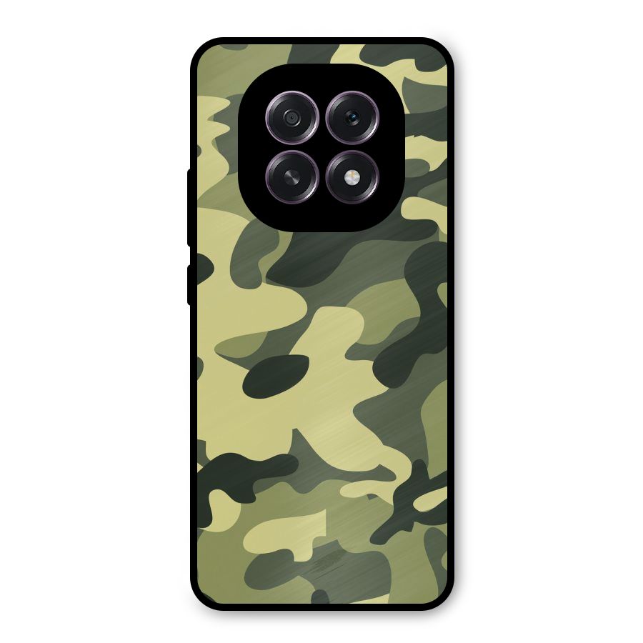 Green Military Pattern Metal Back Case for Oppo F29