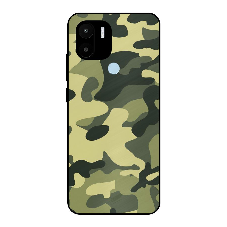 Green Military Pattern Metal Back Case for Redmi A2+