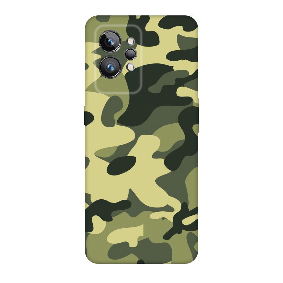 Green Military Pattern Original Polycarbonate Back Case for Realme GT2 Pro