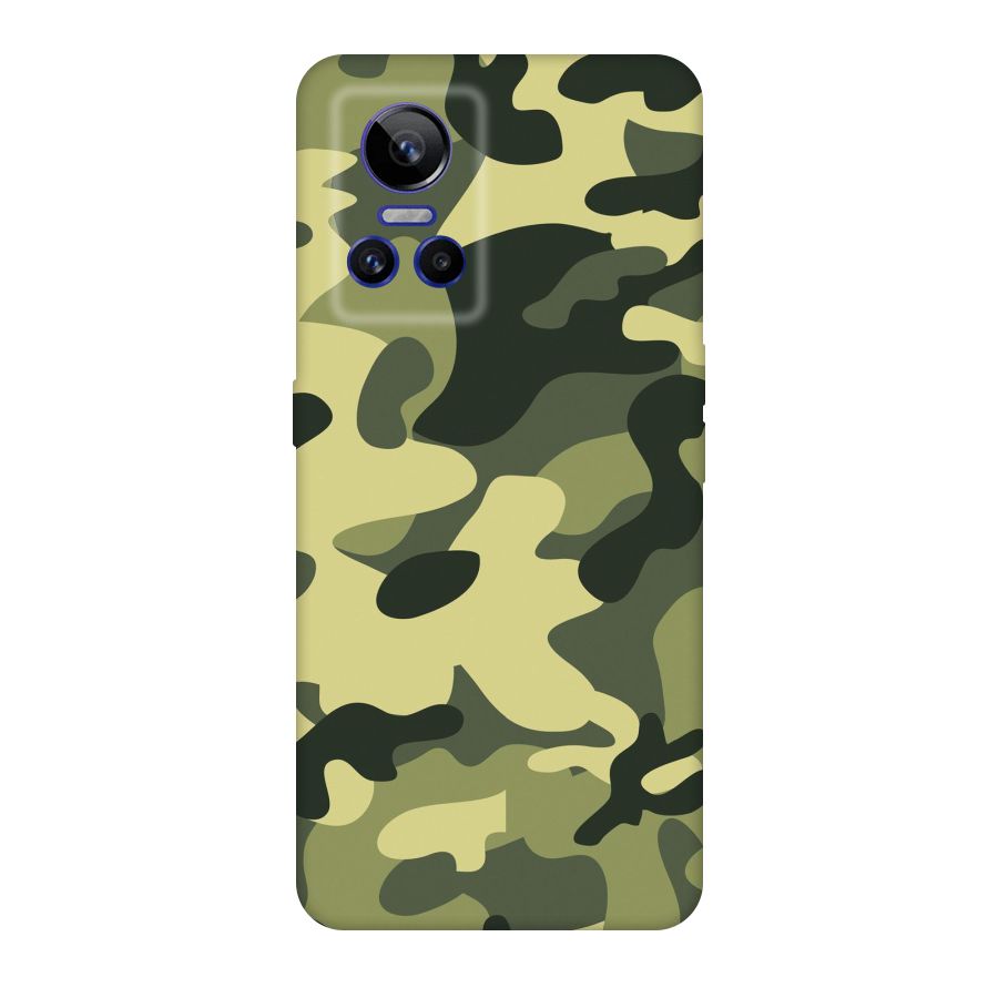 Green Military Pattern Original Polycarbonate Back Case for Realme GT Neo 3