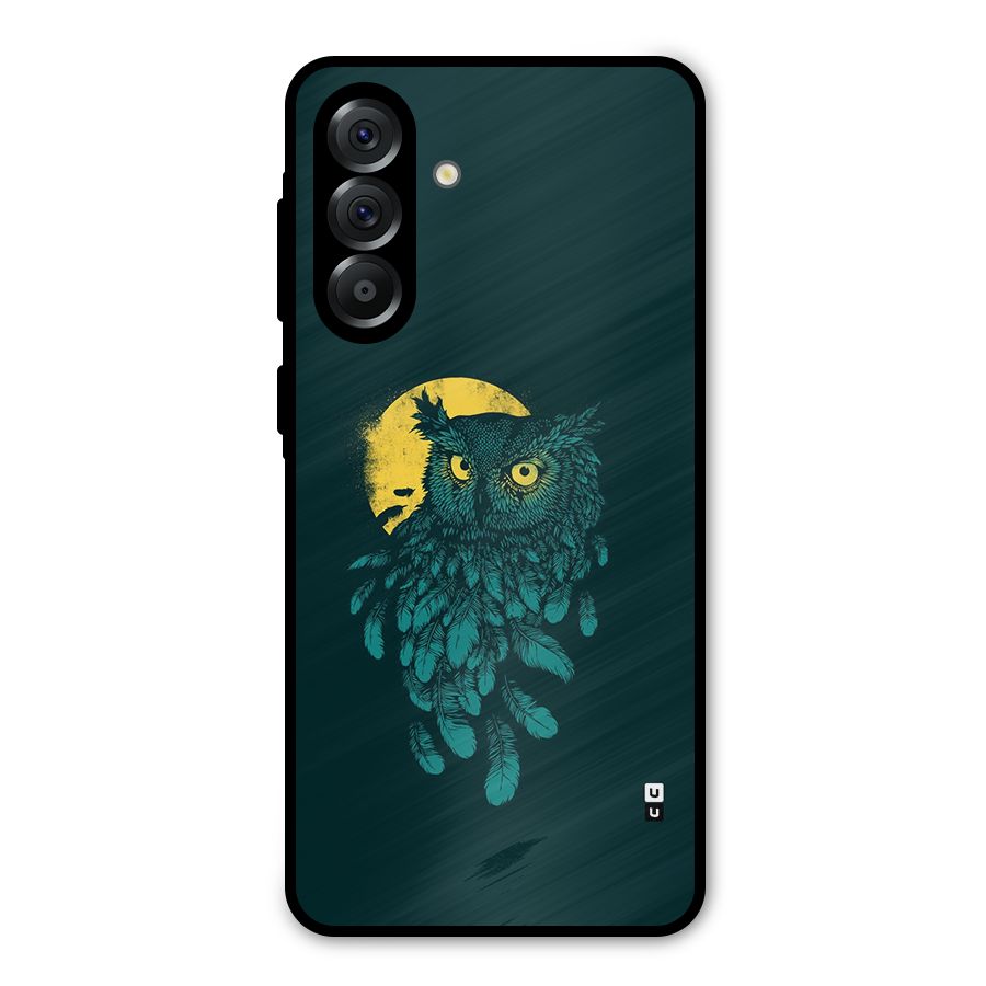 Green Owl Metal Back Case for Galaxy A56