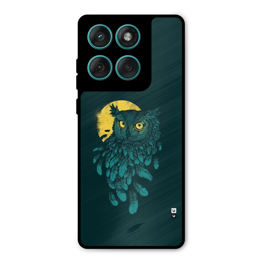 Green Owl Metal Back Case for Motorola Edge 60
