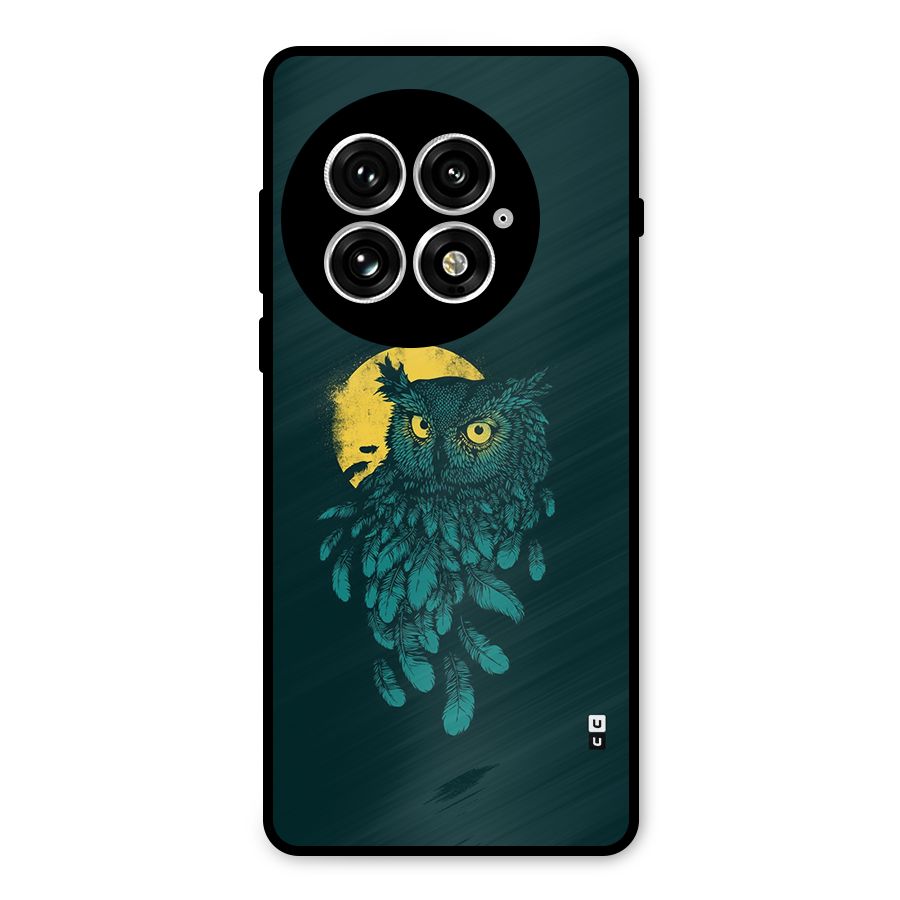 Green Owl Metal Back Case for OnePlus 13