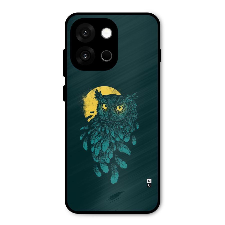 Green Owl Metal Back Case for OnePlus 13s
