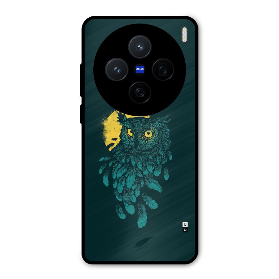 Green Owl Metal Back Case for Vivo X200