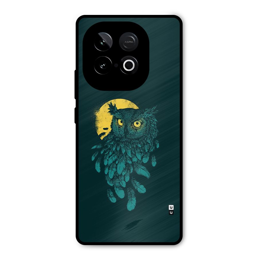 Green Owl Metal Back Case for iQOO Neo 10