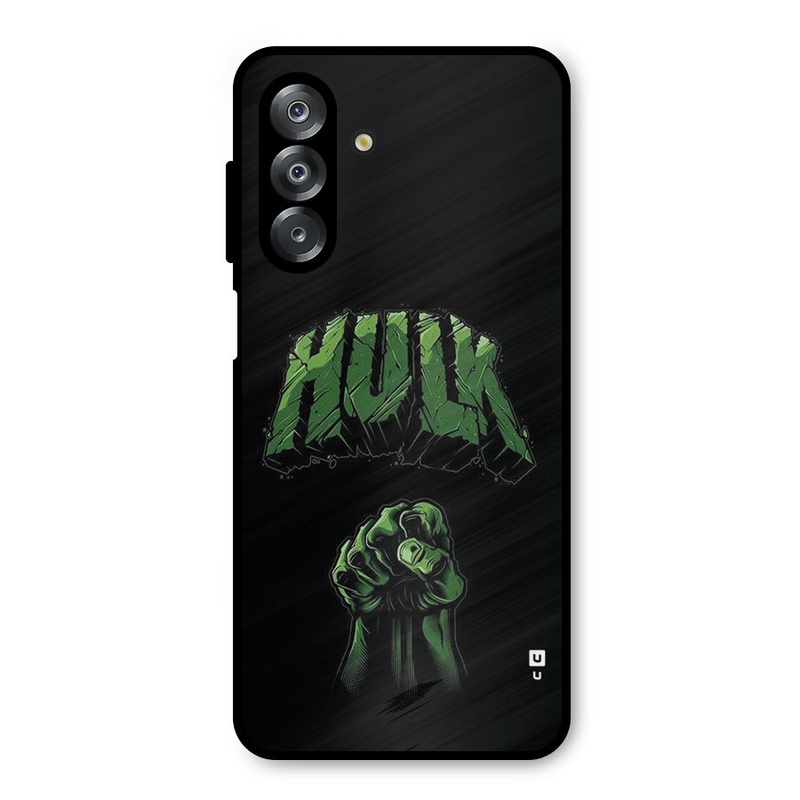 Green Punch Metal Back Case for Galaxy A26