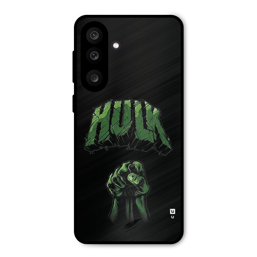 Green Punch Metal Back Case for Galaxy F56