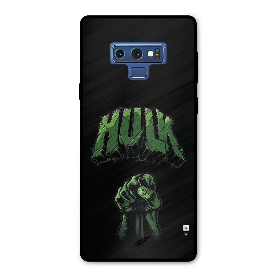 Green Punch Metal Back Case for Galaxy Note 9