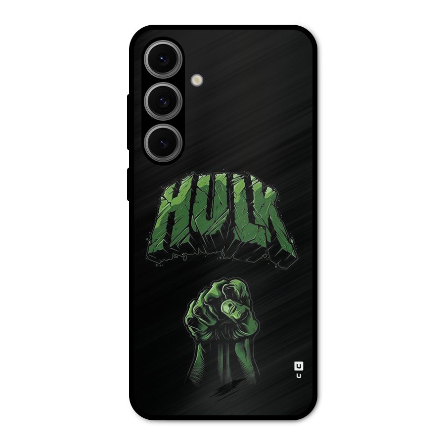 Green Punch Metal Back Case for Galaxy S24 FE