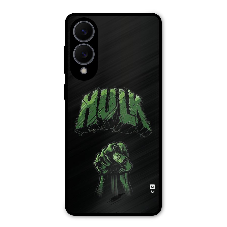 Green Punch Metal Back Case for Galaxy S25 Edge