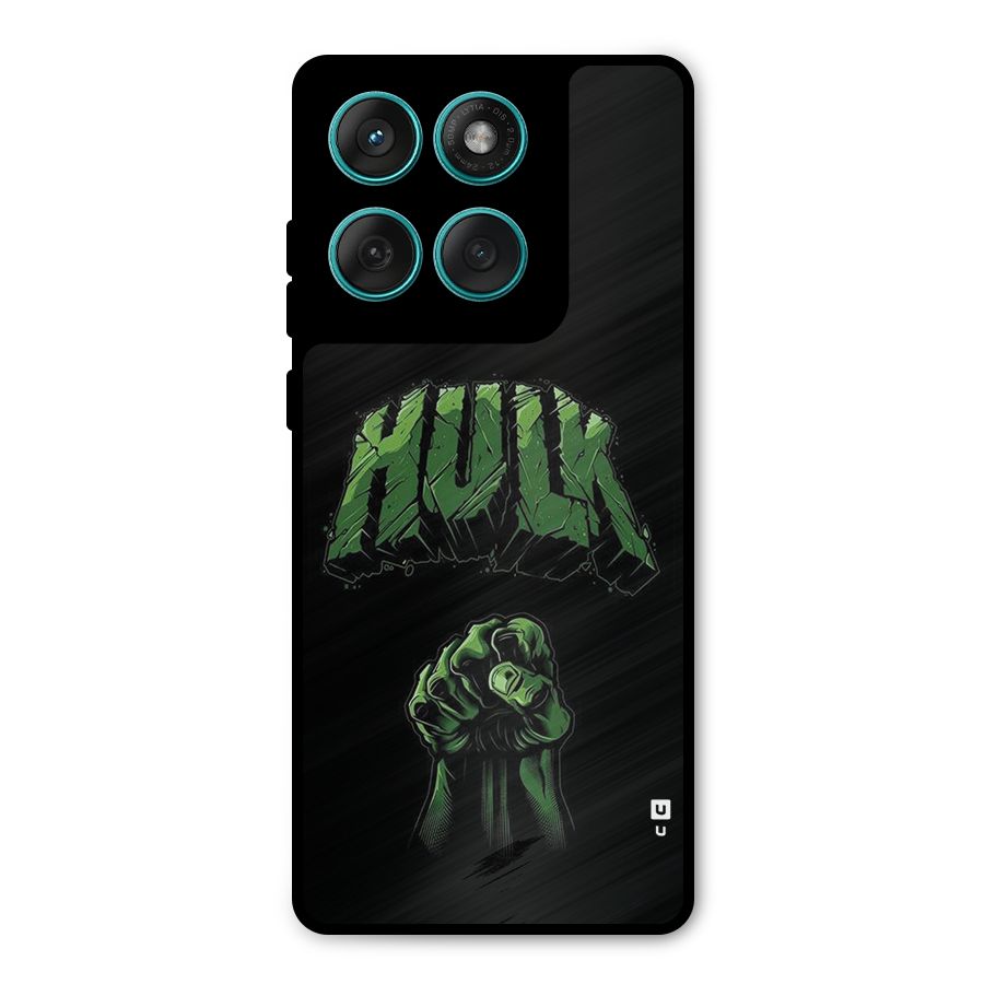Green Punch Metal Back Case for Motorola Edge 60