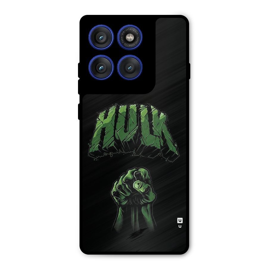 Green Punch Metal Back Case for Motorola Edge 60 Pro