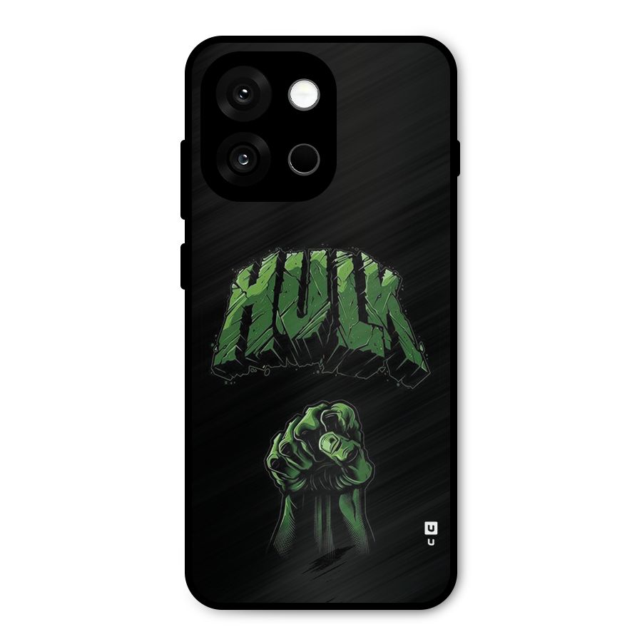 Green Punch Metal Back Case for OnePlus 13s