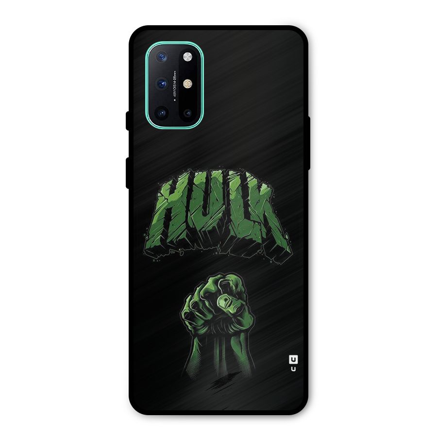 Green Punch Metal Back Case for OnePlus 8T