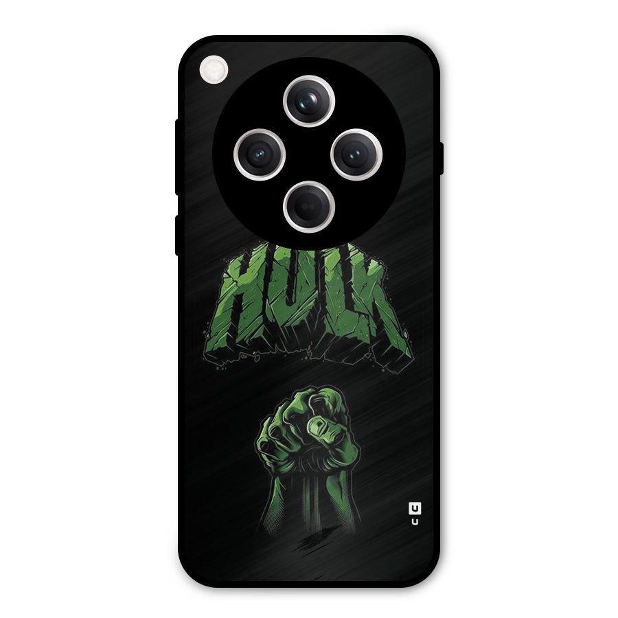 Green Punch Metal Back Case for Oppo Find X8