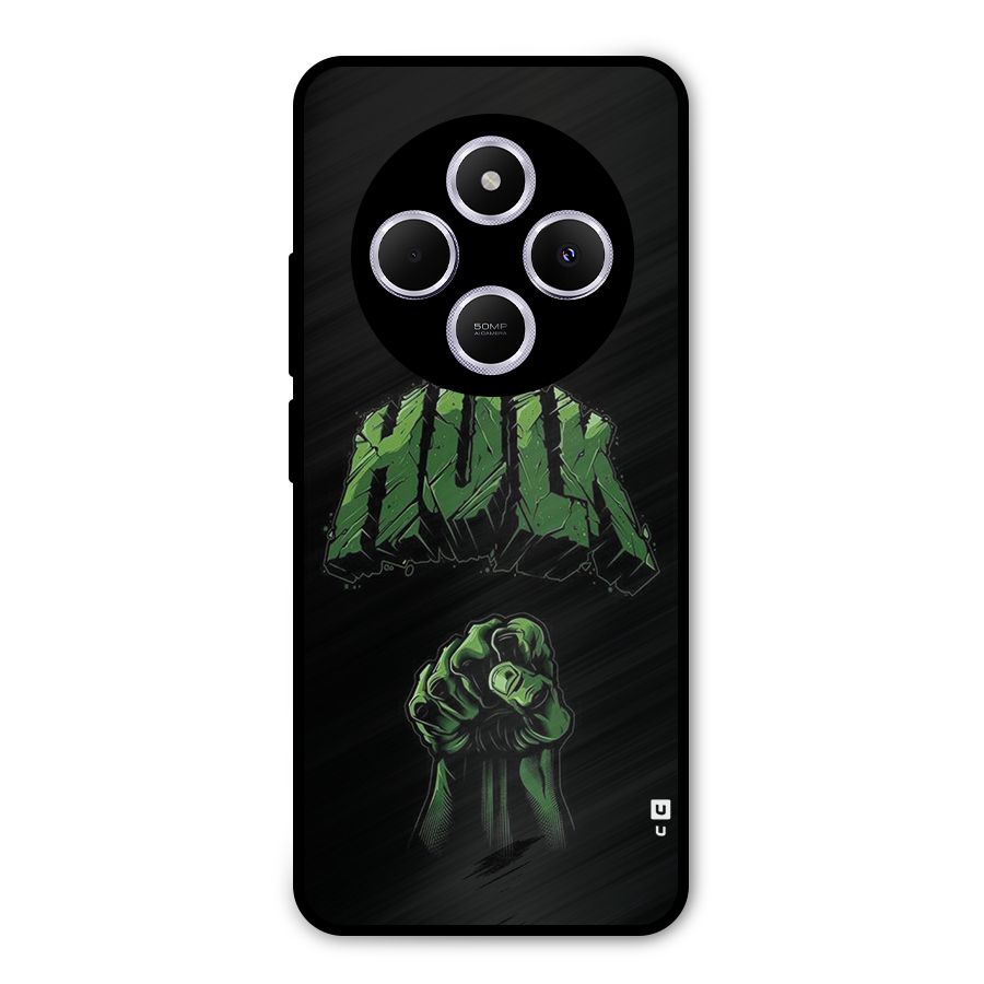 Green Punch Metal Back Case for Poco M7