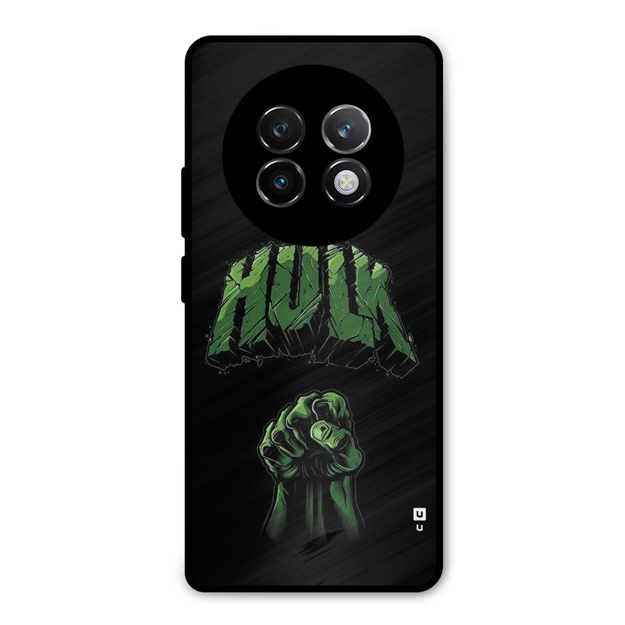 Green Punch Metal Back Case for Realme 13 Plus