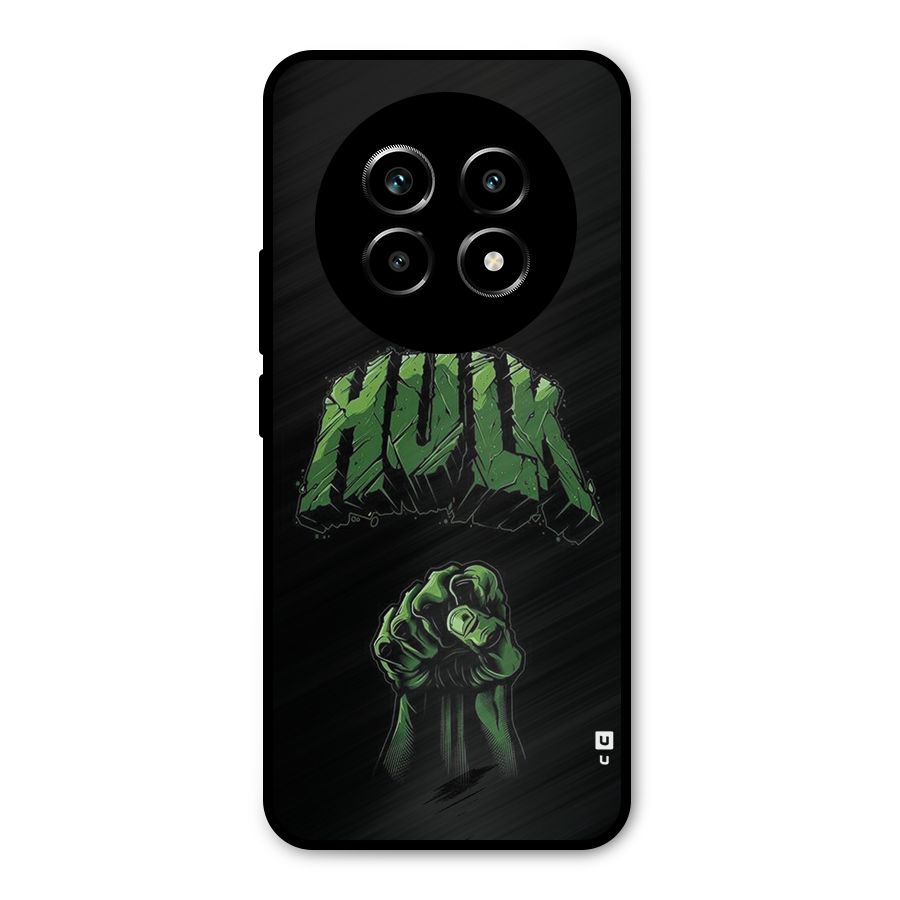 Green Punch Metal Back Case for Realme 13 Pro