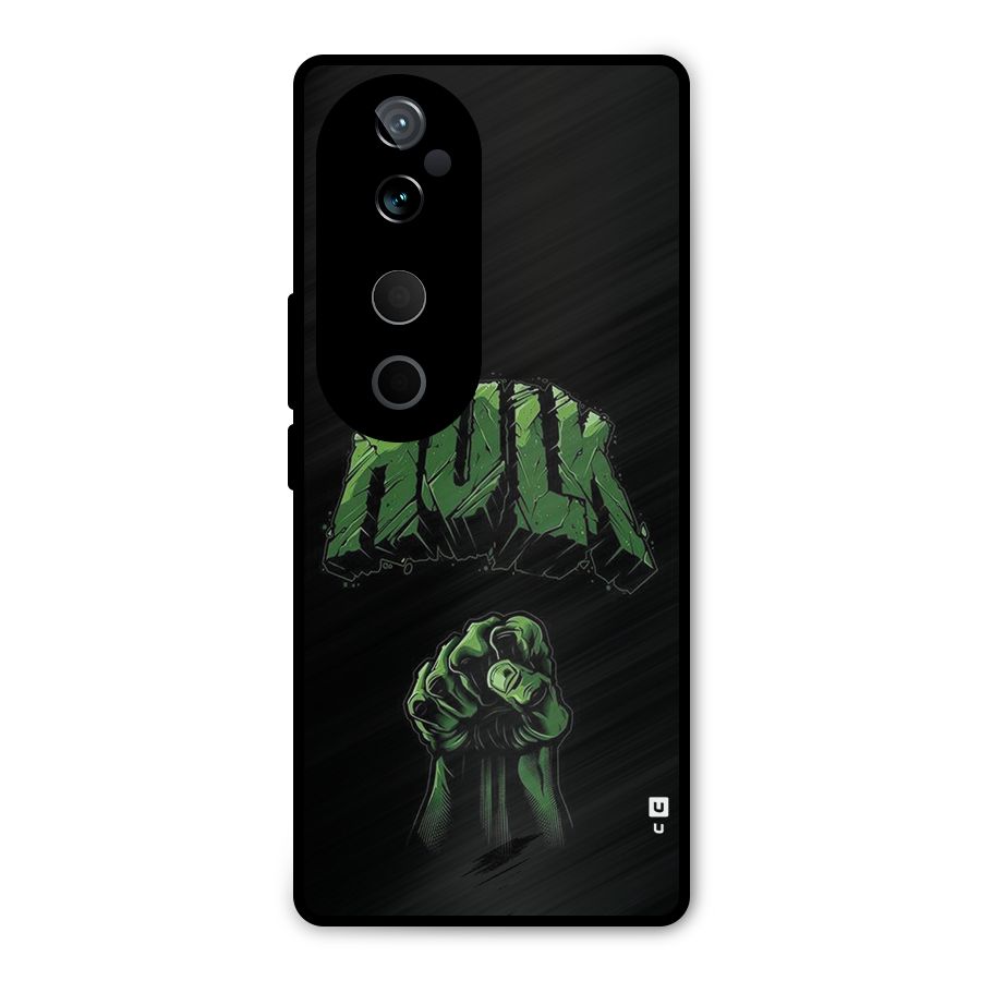 Green Punch Metal Back Case for Vivo T3 Ultra