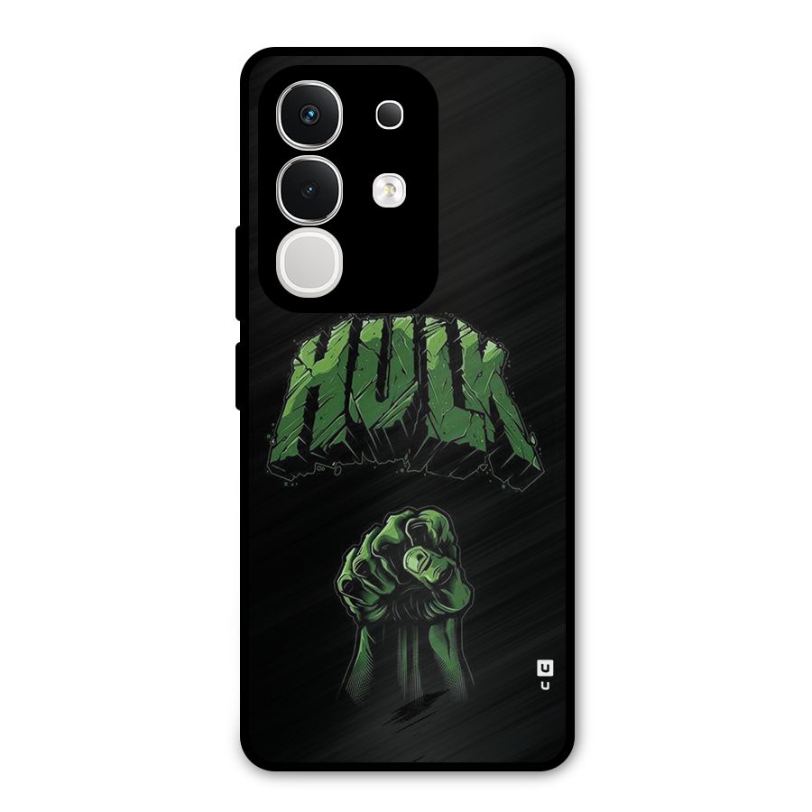 Green Punch Metal Back Case for Vivo T4x
