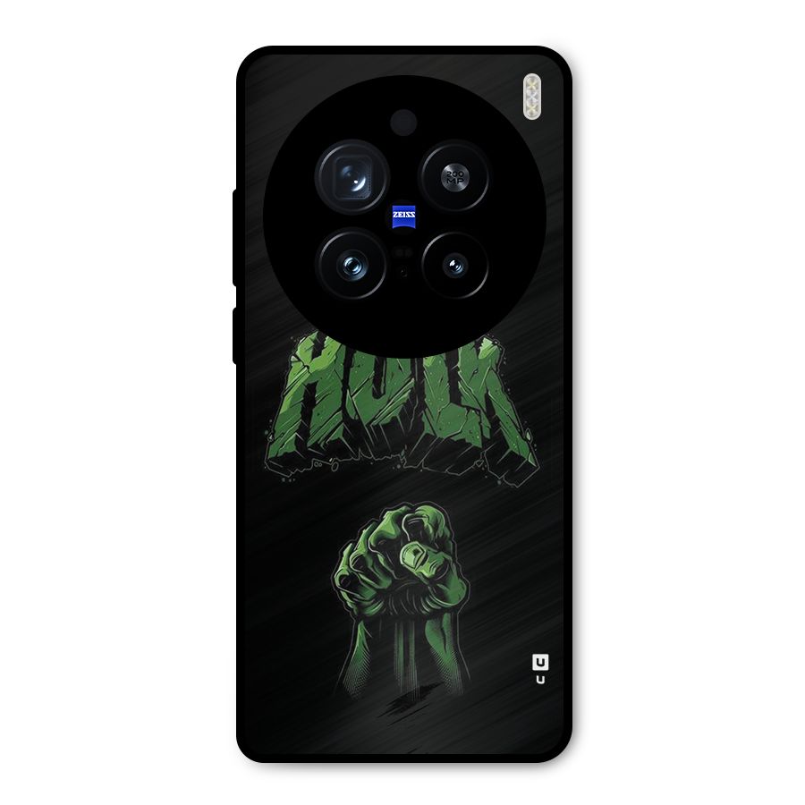 Green Punch Metal Back Case for Vivo X200 Pro