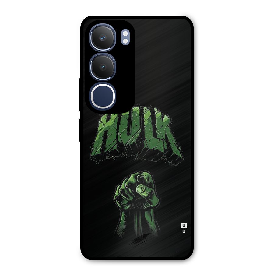 Green Punch Metal Back Case for Vivo Y29
