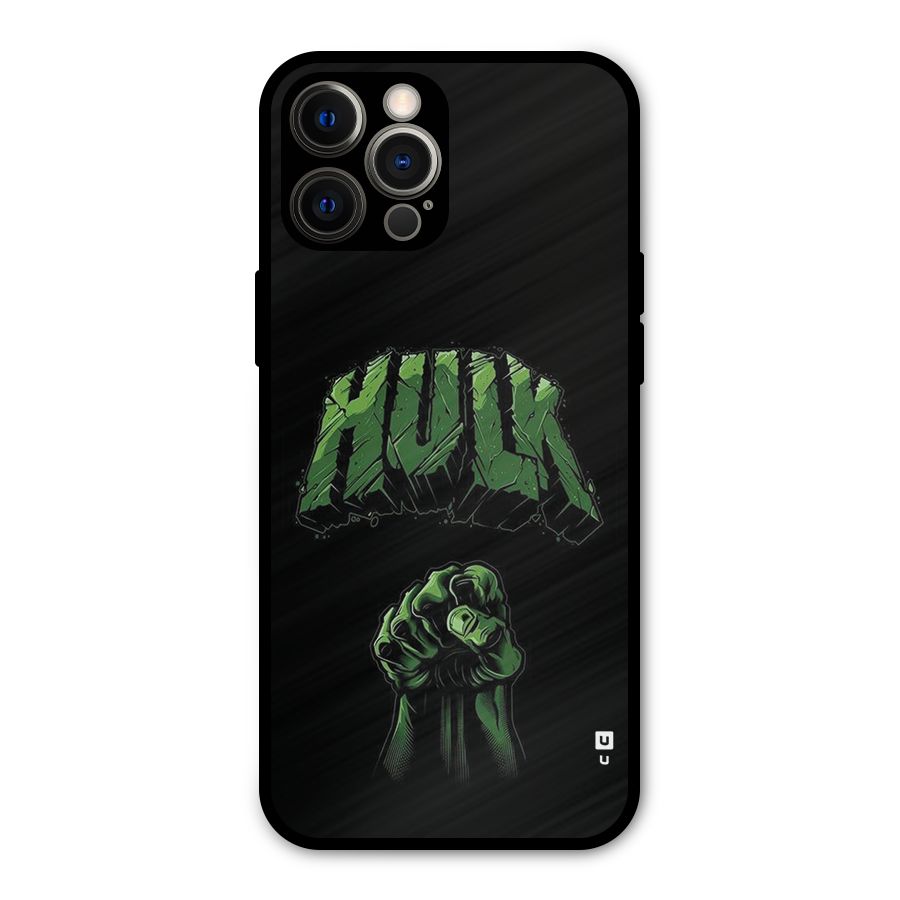 Green Punch Metal Back Case for iPhone 12 Pro Max