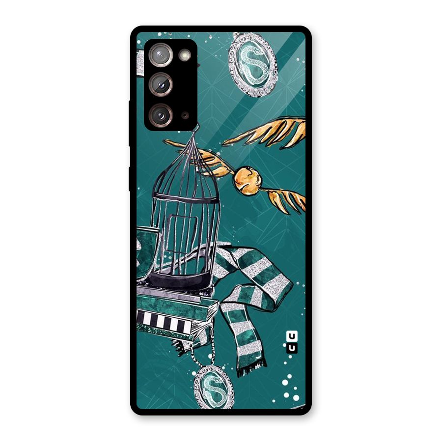 Green Scarf Glass Back Case for Galaxy Note 20