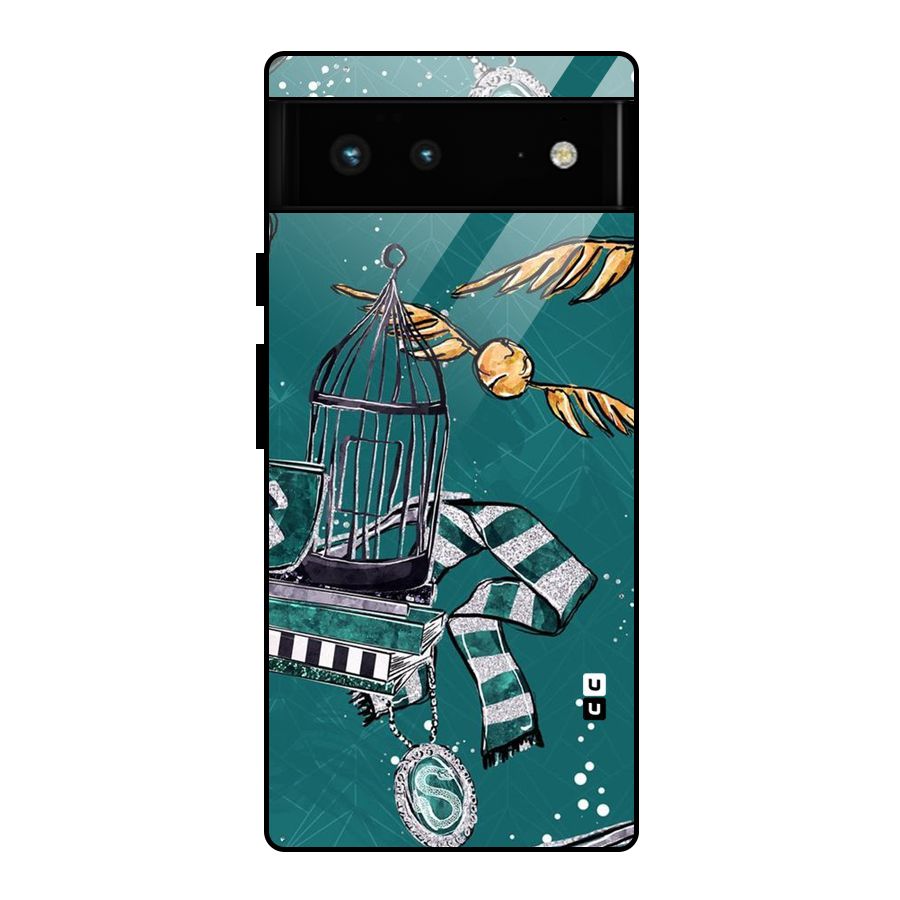 Green Scarf Glass Back Case for Google Pixel 6