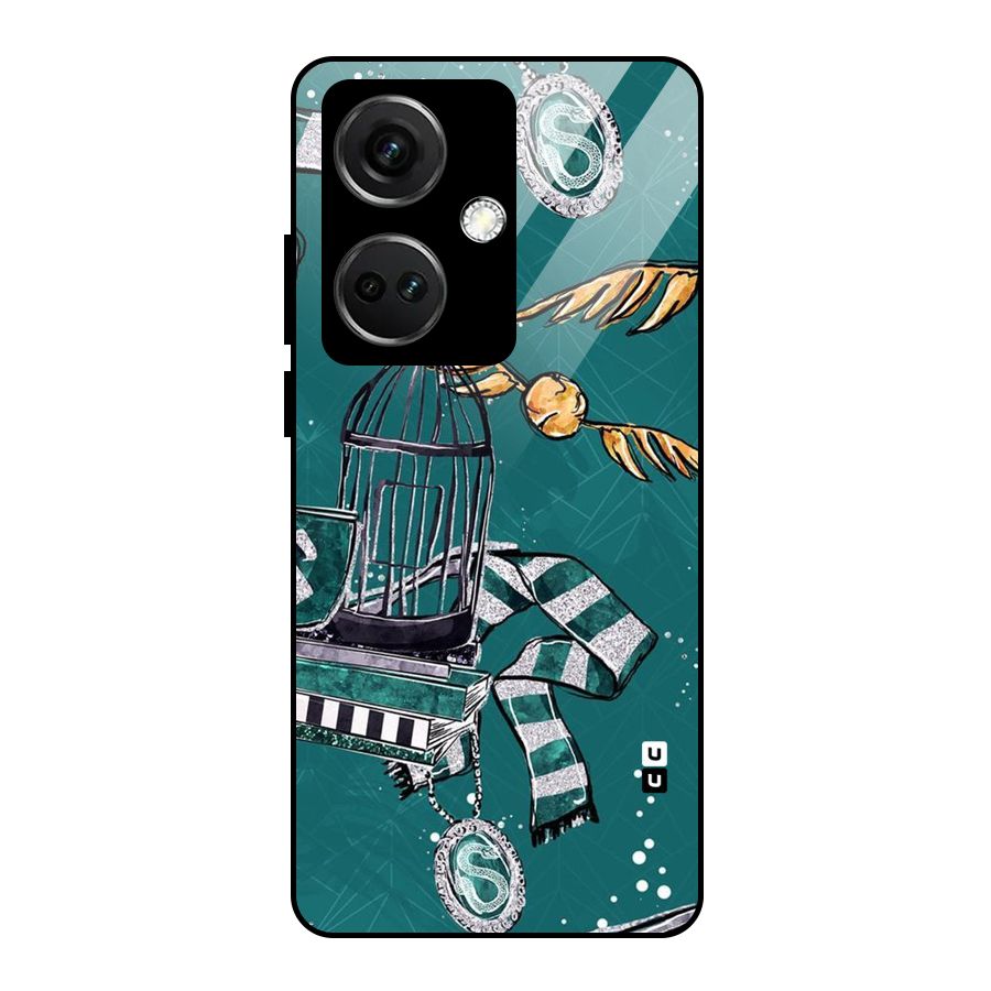 Green Scarf Glass Back Case for OnePlus Nord CE 3 5G