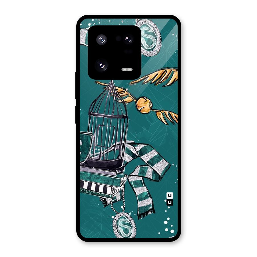 Green Scarf Glass Back Case for Xiaomi 13 Pro
