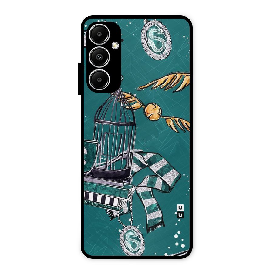 Green Scarf Metal Back Case for Galaxy A05s