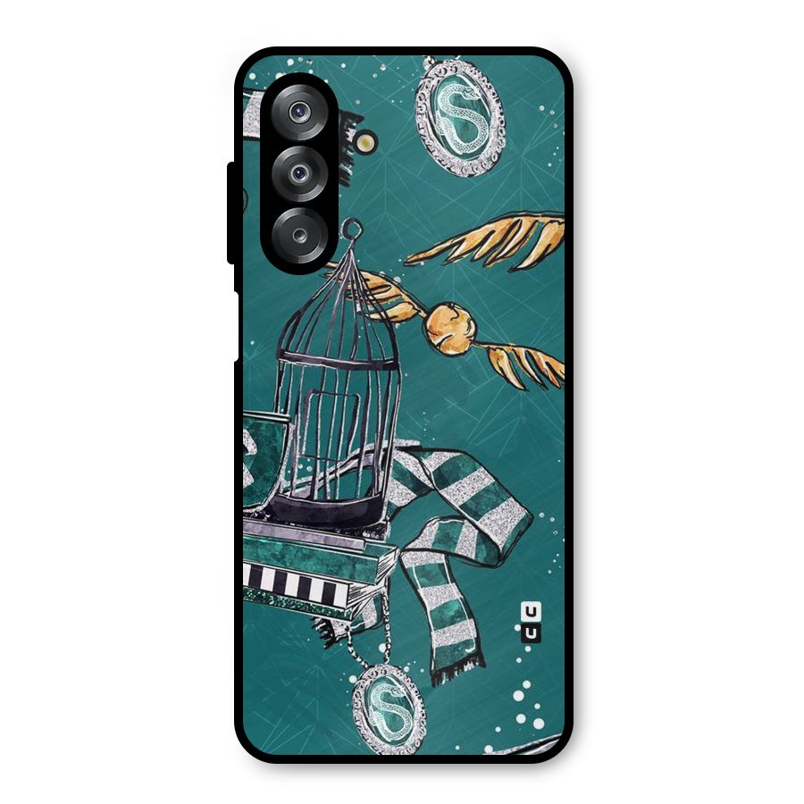 Green Scarf Metal Back Case for Galaxy A26