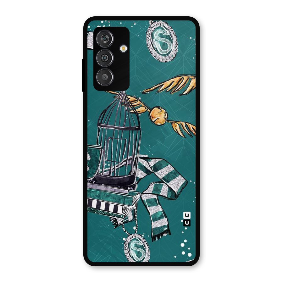 Green Scarf Metal Back Case for Galaxy F13