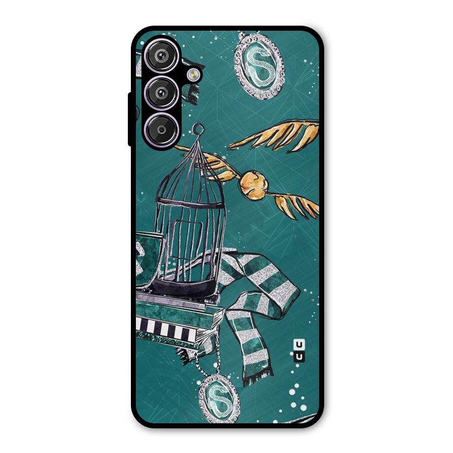 Green Scarf Metal Back Case for Galaxy F15